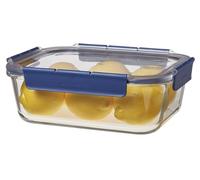 Lock & Lock Top Class - Contenitore in vetro con coperchio in plastica di alta qualità, senza BPA, impilabile, a prova di perdite, rettangolare, 2 litri