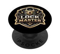 Lock Master Locksmith Citazione Lockpicking divertente PopSockets PopGrip Adesivo