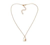 Lock Pendant Padlock Charm Gold Necklace Chain Women Jewelry Gift Nice processing