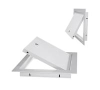 Lockable Attic Access Door With Lock, Plumbing Access Door For Drywall/Tile, White Metal Access Panel, Wall, Ceiling, And Drywall, Garage Bathroom Attic Hatch(20x20cm(7.8x7.8in))