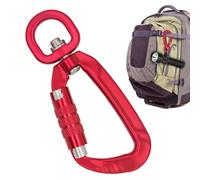 Lockable Carabiner - 4kN Swivel Aluminum Clip Hook