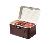 Lockable Medicine Box - Combination Safe Box | Portable Organizer With Password Lock, Large Capacity Storage Tool For Documents, File Folders, Collections, Electrician Gear, Kitchen, And Office Use