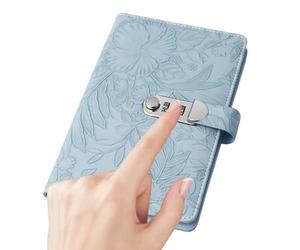 Lockable Notebook - Binder Notebook with Combination Lock | Money-Saving Notebook & Receipt Holder Organizer for Freelancers, Travelers & Families | Secure Journal - Personal & Work Use