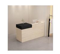 Lockable Reception Desk with Drawers - Elegante Office Front Counter Table for Clinics & Beauty Salons Functional Design for Lobby & Waiting Areas