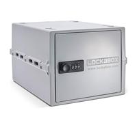 Lockabox One™ | Scatola portaoggetti premium con serratura | Cassetta di sicurezza con combinazione da 10 litri per alimenti, medicinali e sicurezza domestica | Sicuro BPA (Bianco Opale)