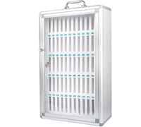 Lockbox in alluminio per telefoni: 60 slot, serratura a combinazione sicura, perfetta per esami di classe e uso in fabbrica, soluzione portatile per riporre dispositivi mobili.