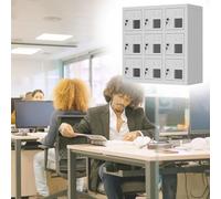 Lockbox per telefono cellulare per riunioni di lavoro, uso ufficio, leggero 9 slot per telefono cellulare nizer con serrature individuali - Soluzione di archiviazione disciplina per dispositivi mobili