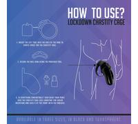Lockdown Chastity Cage Black Medium
