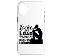 Locke And Load Property Rights Edition Citazione Filosofo Custodia per iPhone 16 Plus