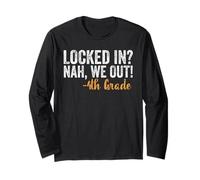 Locked In We Out 4th Grade Shirt Graduation Fourth Graders Maglia a Manica