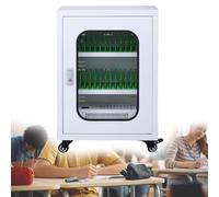 Locker Per Telefono In Lega Di Alluminio Ricaricabile Da 30-60 Slot Mobile Di Ricarica Del Telefono Cellulare Con Ruote Di Bloccaggio, Stazione Di Ricarica Usb Del Cellulare 30 Digits