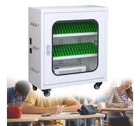 Locker Per Telefono In Lega Di Alluminio Ricaricabile Da 30-60 Slot Mobile Di Ricarica Del Telefono Cellulare Con Ruote Di Bloccaggio, Stazione Di Ricarica Usb Del Cellulare 40 Digits