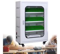 Locker Per Telefono In Lega Di Alluminio Ricaricabile Da 30-60 Slot Mobile Di Ricarica Del Telefono Cellulare Con Ruote Di Bloccaggio, Stazione Di Ricarica Usb Del Cellulare 50 Digits