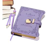 Locking Journal - Personal Writing Diary | 360 Pages with Key | 7.87x5.91 Inch Paper Notebook, Heart Shaped Lock, Two Keys and Pen for Private Notes Daily Reflection