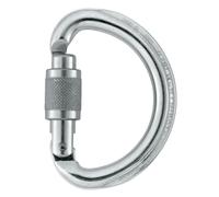 LOCKING SEMI-CIRCLE CARABINER MOSCHETTONE OMNI SCREW LOCK PETZ
