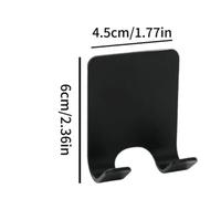LOCKLGFMCZ 1-8 pezzi Supporto for rasoio in plastica adesiva for da parete for bagno for doccia Gancio for rack Accessori per ganci(Noir,8pcs)
