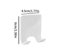 LOCKLGFMCZ 1-8 pezzi Supporto for rasoio in plastica adesiva for da parete for bagno for doccia Gancio for rack Accessori per ganci(Wit,4pcs)