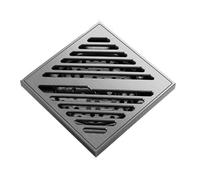 LOCKLGFMCZ Scarico a pavimento grigio canna di fucile, tutto in rame antiodore for bagno, doccia, scarico a invisibile for, lavatrice, WC Bathroom Drain(S2)