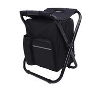 LOCKLGFMCZ Zaino portatile, sedia da pesca, sgabello pieghevole, borsa termica isolata for picnic sedie pieghevoli(Noir)