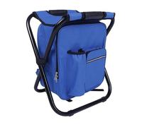 LOCKLGFMCZ Zaino portatile, sedia da pesca, sgabello pieghevole, borsa termica isolata for picnic sedie pieghevoli(Blauw)