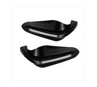 LOCKMEIHUA Per Paramani per Moto C&fmoto, Manubrio da 15-22 Mm, Protezione Universale per Le Mani Paramani anticaduta per Moto(Black-White LED)