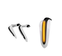 LOCKMEIHUA Per Paramani per Moto C&fmoto, Manubrio da 15-22 Mm, Protezione Universale per Le Mani Paramani anticaduta per Moto(White-Yellow LED)