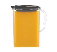 LocknLock Aqua - Brocca d'acqua per porta frigo, con manico, in plastica senza BPA, con coperchio ribaltabile, perfetta per preparare tè e succhi, 3 quarti, grigio