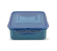 LocknLock Contenitori per alimenti ecologici con coperchio, quadrati, 870 ml (15,5 x 15,5 x 6 cm), ermetici, impermeabili, senza BPA e lavabili in lavastoviglie