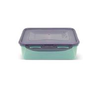 LocknLock Contenitori per alimenti ecologici con coperchio, rettangolari, 1 litro (20,7 x 13,4 x 7 cm), ermetici, impermeabili, senza BPA e lavabili in lavastoviglie