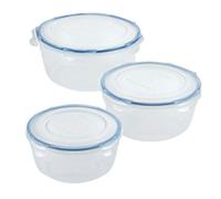 LocknLock Easy Essentials - Coperchi ermetici per alimenti, impilabili, senza BPA, 6 pezzi, trasparenti