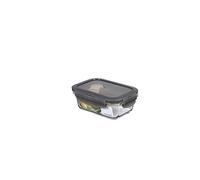 LocknLock OVEN GLASS - Contenitori salvafreschezza in vetro con coperchio, 380 ml, 150 x 110 x 57 mm, frigorifero, congelatore e lavastoviglie, vetro borosilicato fino a 400 °C, adatti al forno,