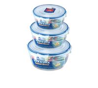 LockNLock set 3 contenitori Tondi,impilabili Linea Nestables