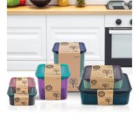 LockNLock Set 6 contenitori Linea Eco,plastica 100% riciclata