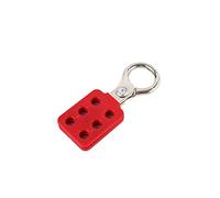 Lockout Hasp - Kit di blocco in acciaio, 25 mm/38 mm, colore: Rosso