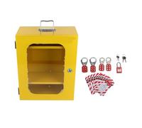 Lockout Tagout Armadio Portatile Multifunzione Lucchetto di Sicurezza Lockout Hasp Hangtag Kit con 8 paia di chiavi