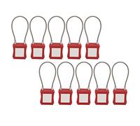 Lockout Tagout Cable Lock Lucchetto di Blocco Elettrico in Acciaio Inossidabile Resistente Al Calore Isolamento Interno con Chiavi per la Manutenzione delle Apparecchiature