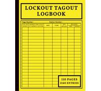 Lockout Tagout Logbook: A Practical Logbook for Recording Lockout Tagout Procedures | OSHA Compliance Logbook for Equipment Safety, Maintenance & Workplace Incident Prevention | large Print