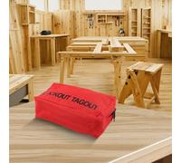 Lockout/Tagout (Loto) Borsa di sicurezza portatile per serrature e accessori, compatta, 195 x 115 x 75 mm, in tessuto Oxford rosso, leggera e