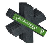 Loco Bird - Set di 6 protezioni per padelle in feltro, 38 cm, protezione impilabile, dimensioni personalizzabili, separatore per padelle in grigio, vaso di feltro, protezione per pentole, sottopentola