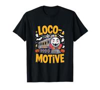 Loco Motive Halloween Treno Spooky Fun Maglietta