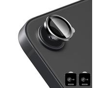 Locofun Pellicola Fotocamera per iPhone 16e / 17e 5G, 9H Vetro Temperato Cover, Anello Individuale in Metallo, HD Chiaro, 2 Set (Nero)