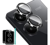 Locofun Pellicola Fotocamera per Xiaomi Redmi Note 13 Pro 4G, 2 Pezzi Anti Graffio Camera Vetro Temperato Protezione Lente Pellicola, Durezza 9H, Senza Bolle-Nero