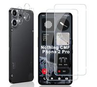 Locofun Pellicola Vetro Temperato per CMF Phone 2 Pro e Protezione Lente Fotocamera, Durezza 9H Schermo Protettiva Film [2+2 Pezzi], Anti Graffi