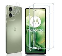 Locofun Pellicola Vetro Temperato per Motorola Moto G24 / G04 / E14 /G04S e Protezione Lente Fotocamera, Durezza 9H Pellicola Protettiva Film [2+2 Pezzi], Anti Graffi Protezione Schermo