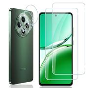 Locofun Pellicola Vetro Temperato per Oppo Reno 12 F (4G / 5G) / Reno 12 FS (4G / 5G) e Protezione Lente Fotocamera, Durezza 9H Pellicola Protettiva Film [2+2 Pezzi], Protezione Schermo