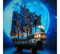 LocoLee Kit luci compatibile con Lego 10365 Capitan Jack Sparrow's Pirate Ship - Nessun modello solo luce, accessori per illuminazione a LED compatibili con icone Lego Black Pearl (versione RC)