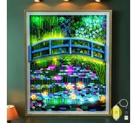 LocoLee Kit luci compatibile con Lego 31220 Claude Monet - Ponte sopra uno stagno di ninfee - Nessun modello reale solo luci, illuminazione a LED compatibile con Lego 31220 Monet (versione standard)