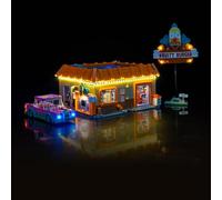 LocoLee Kit luci compatibili con Lego 10352 The Simpsons: Krusty Burger - No Modello Solo Luce, Accessori Illuminazione LED Compatibile con Lego 10352 Krusty's Burger Joint (versione standard)