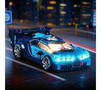LocoLee Kit luci personalizzate compatibile con Lego 77253 Bugatti Vision GT Hyper Sports Car - Nessun modello reale Solo luci, accessori per illuminazione a LED compatibili con Lego Bugatti