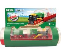 Locomotiva a vapore classica BRIO Steam Train & Tunnel 33892